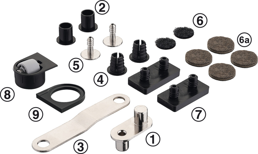 Поворотный механизм для столешницы, сталь оцинкованная, Hafele