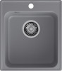 Мойка GranFest QUARZ 17, 418х477 мм, темно-серый (квадратная, без сифона)