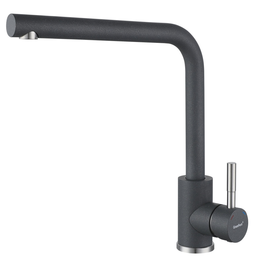 Смеситель GranFest Quarz Z-5411, темно-серый (без подводки)
