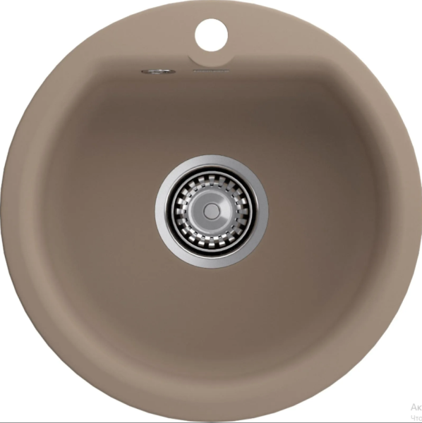 Мойка GranFest SMART 435, d=434 мм, песочный (без сифона) 