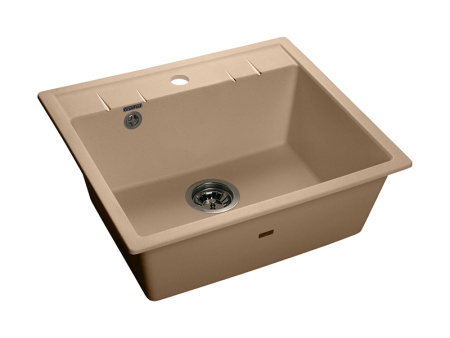 Мойка GranFest QUADRO 561, 560х500 мм, топаз