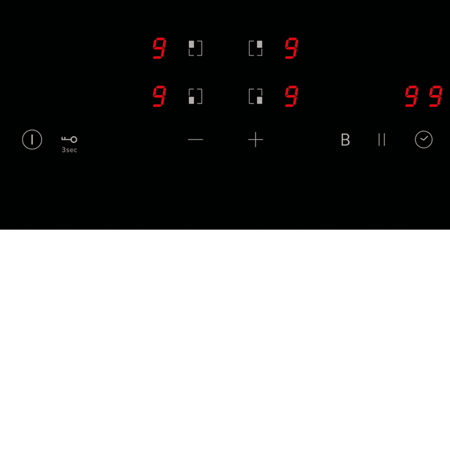 Варочная панель индукционная EVI 640 R2 BL, 60 см, стеклокерамика, черный, Lex