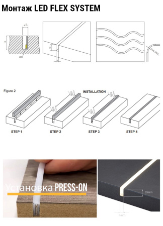 Лента 10х4х5000мм, гибкий силикон, 12В, нейтральный, 6.0Вт, 168 диодов/м, IP65, Jet