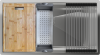 Мойка Rivelato RINOX 8044 UN, 800х440х200мм, ролл-мат, доска, коландер, нерж. сталь
