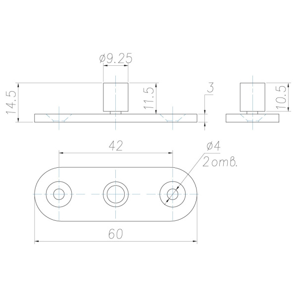 Ролик нижний В-104-2 для B-103/104