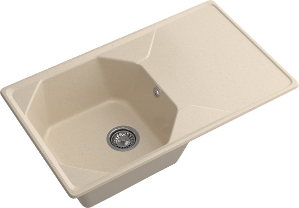 Мойка GranFest UNIQUE U-840L, 840х500 мм, кашемир