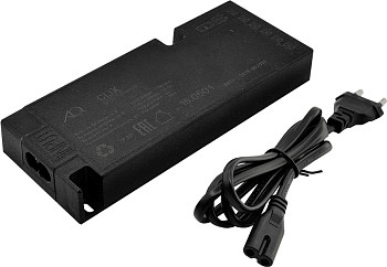 Трансформатор  36W/12V, IP20, компактный, шнур 1м/miniAMPх6, пластик, CLIX AQ