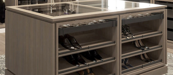 Бортик для обуви ограничительный Конеро, 1114мм, черный, Kessebohmer