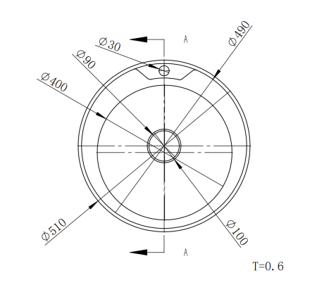 Мойка врезная, 510х170х0,6мм, матовый, универсальная+сифон, CMF