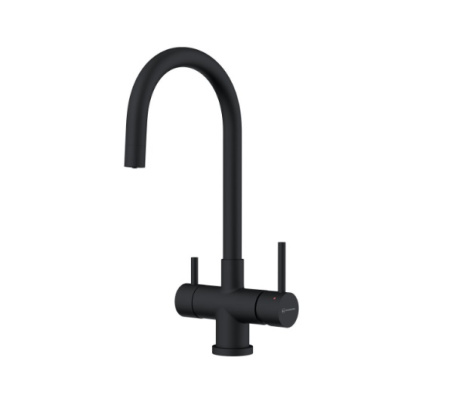 Смеситель Akita-GB, нержавеющая сталь, графит