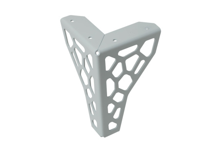 Опора нерегулируемая, h=150мм, металл, белый, JET