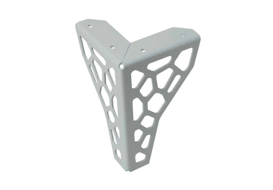 Опора нерегулируемая, h=150мм, металл, белый, JET