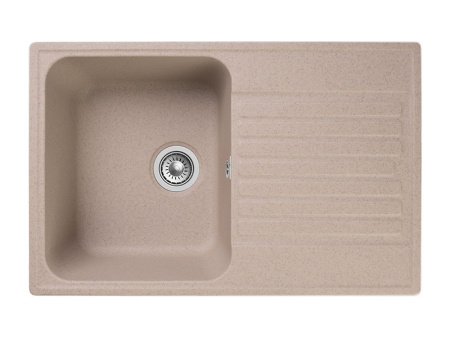 Мойка GranFest QUARZ 78, 736х476 мм, песочный (прямоугольная, без сифона)