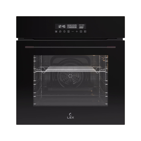 Духовой шкаф EDS 100 BBL, 60 см, стекло, черный, Lex