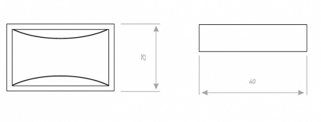 Ручка-кнопка, CМ8, 40х9х25мм, металл, хром
