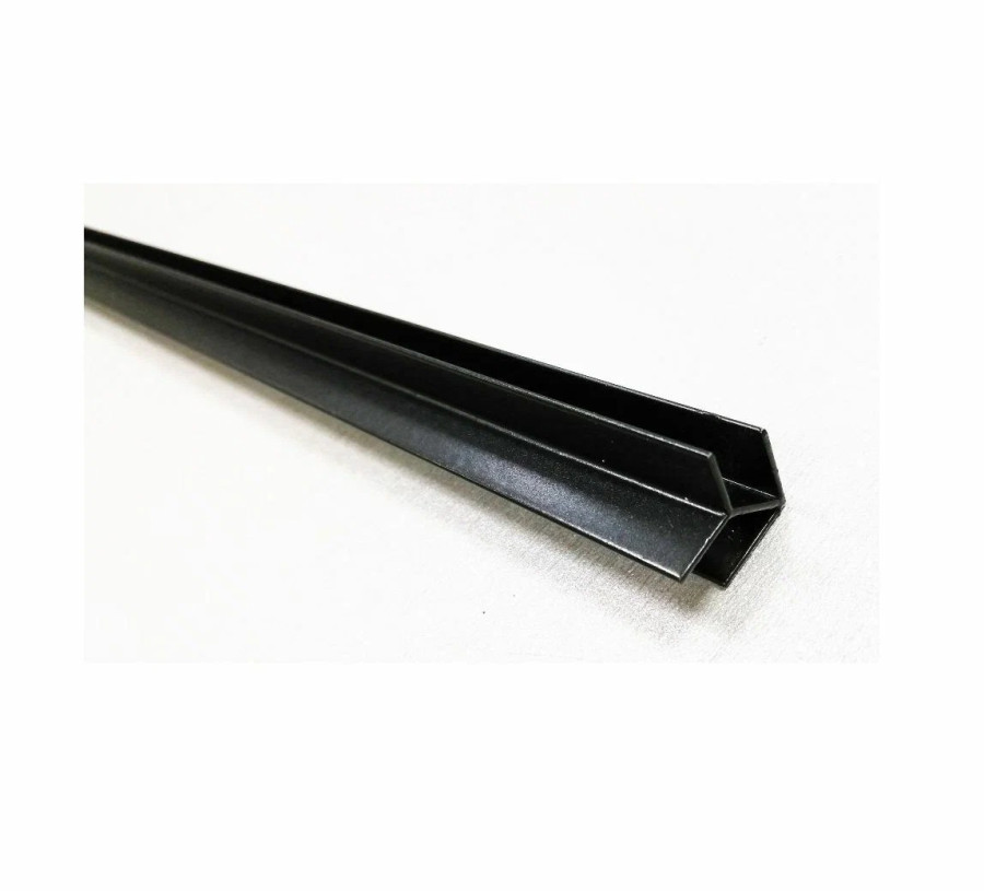 СТ-4 4мм Планка угловая (елочка) для щита L=3000мм, черный