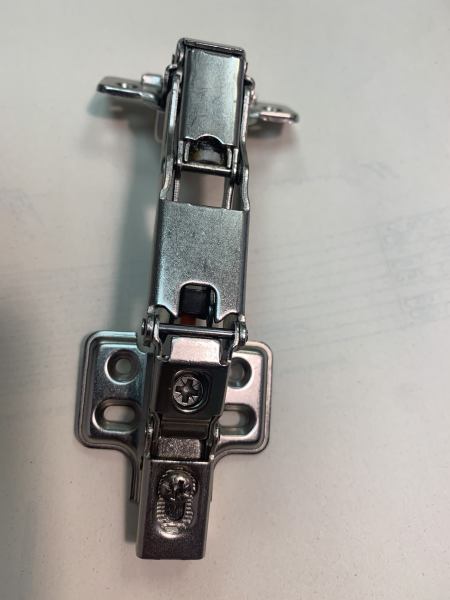 Петля накладная 165*, доводчик, планка, 48мм, clip-on CMF