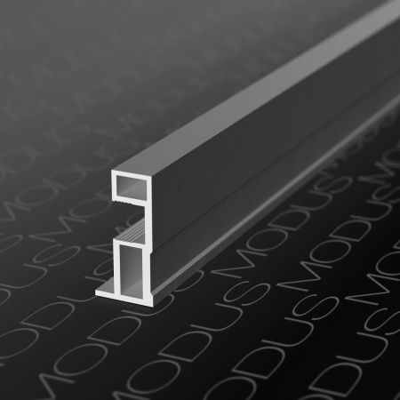 Профиль-ручка открытая (163) L=5400мм, серебро