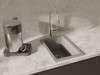 Мойка Rivelato BERKANA 25, 310х460х190мм, серый металлик