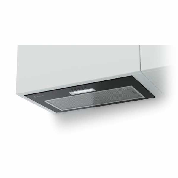 Вытяжка полновстраиваемая GS BLOC LIGHT 600 BLACK, 60см, б/угольного фильтра, черный, Lex