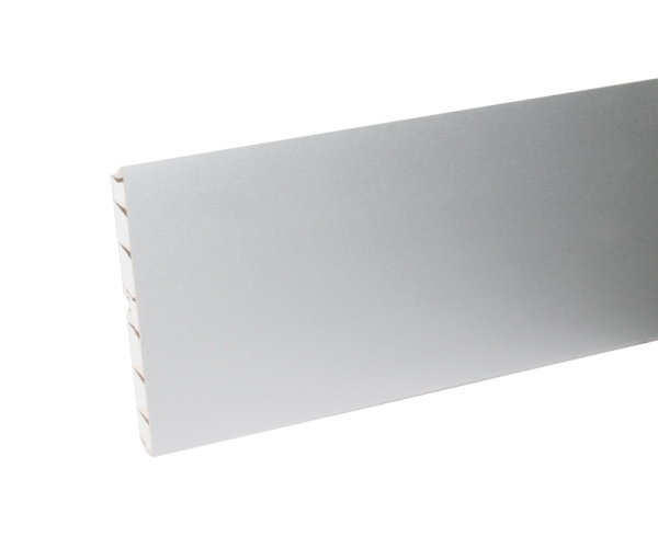 Цоколь пластиковый, h=150мм, L=4000мм, пластик, алюминий, Россия