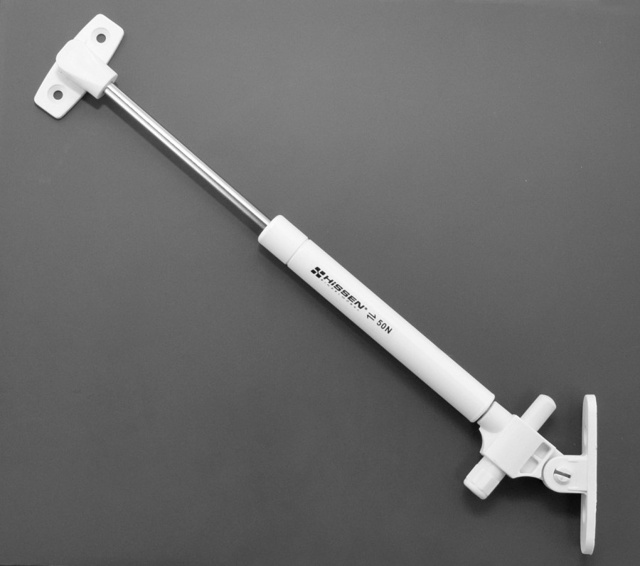 Кронштейн газовый 50N с доводчиком, белый, HISSEN