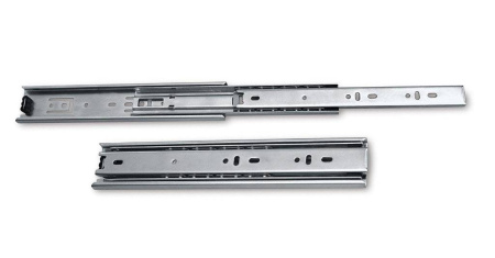 Направляющие полновыкатные h=45мм, L=300мм, хром, HISSEN, 1.0х1.0х1.0мм