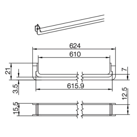 Элемент в цоколь под посудомоечную машину, черный, пластик
