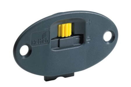 Нижний ходовой элемент SLIDE LINE 55 PLUS, с регулировкой, дверь 30кг, пластик, серый