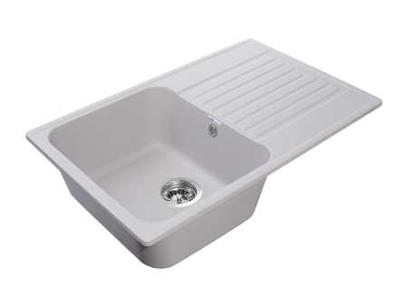 Мойка GranFest QUARZ 78, 736х476 мм, серый (прямоугольная, без сифона)