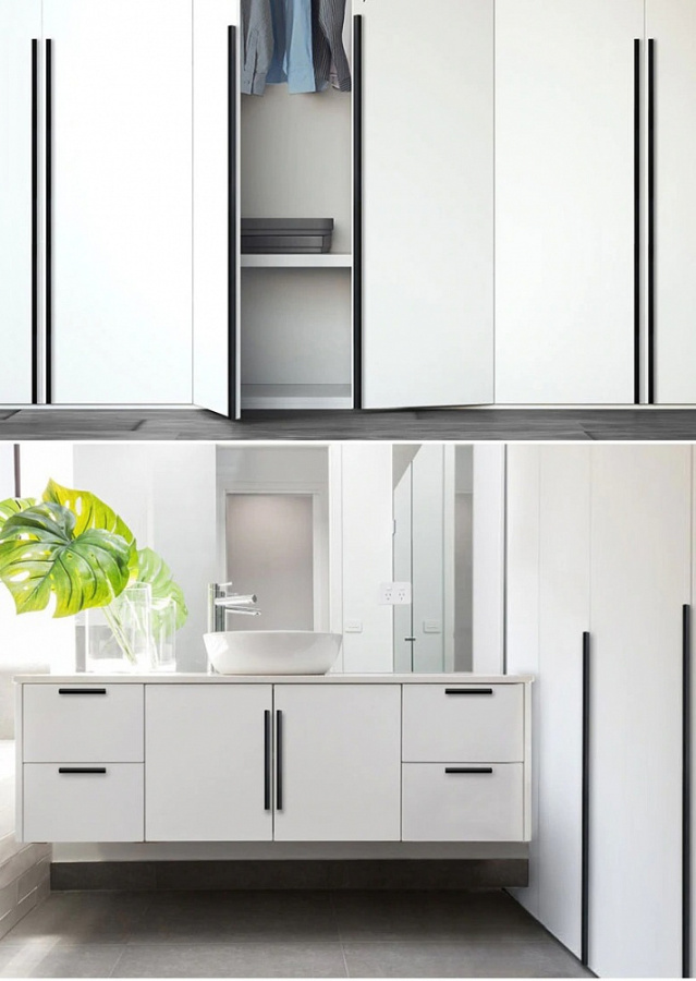 Ручка-скоба, 704, 96/120мм, металл, черный матовый