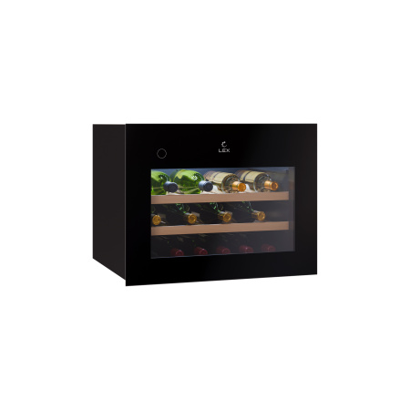 Винный шкаф LWD6028BL PP, 455х590х563 мм, стекло, черный, Lex