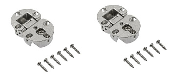 Петля секретерная, d=35мм, с регулировкой, хром (2 шт), GTV