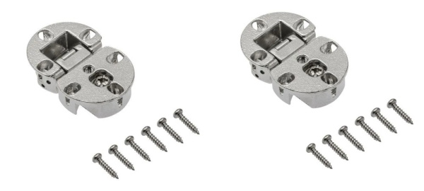 Петля секретерная, d=35мм, с регулировкой, хром (2 шт), GTV