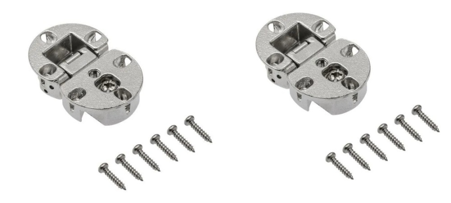Петля секретерная, d=35мм, с регулировкой, хром (2 шт), GTV
