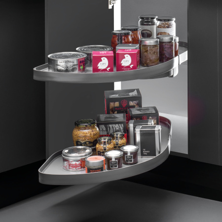 Fly Moon 3.0 Комплект из 2-х полок V3 Lamina, левые, д/фасада 40см, темно-серый, Vibo