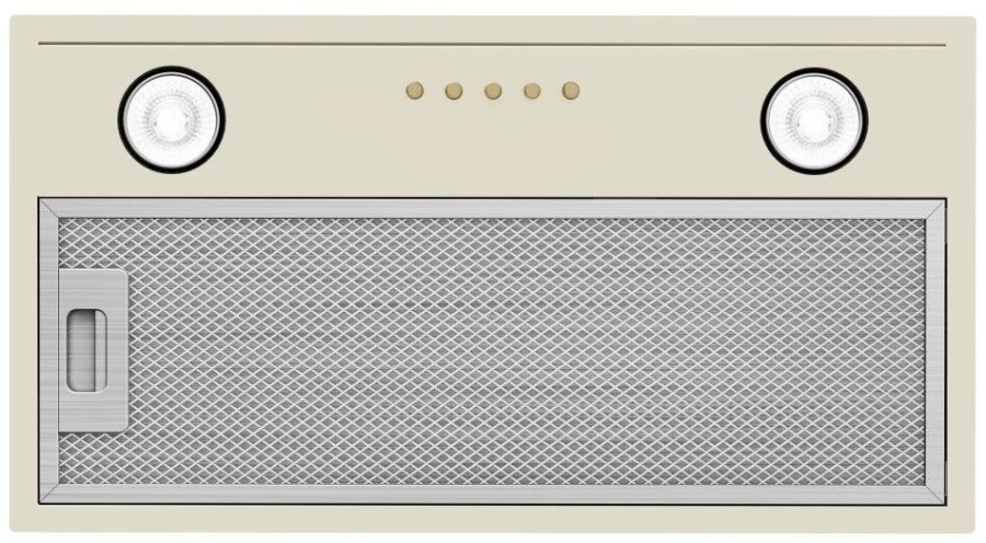 Вытяжка полновстраиваемая Flatbox, 50см, без угольного фильтра, слон. кость, Konigin