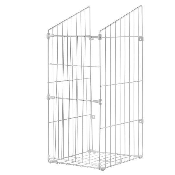 Корзина для белья, фасад 300мм, 305х230х620мм, сталь, белый