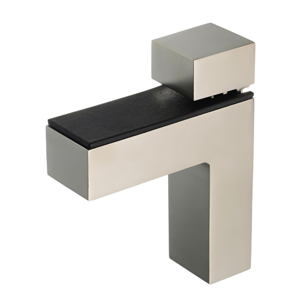 Полкодержатель "Угол" для ДСП и стекла, 10кг на пару, h=4-45мм, сатин, (компл 2шт), GTV