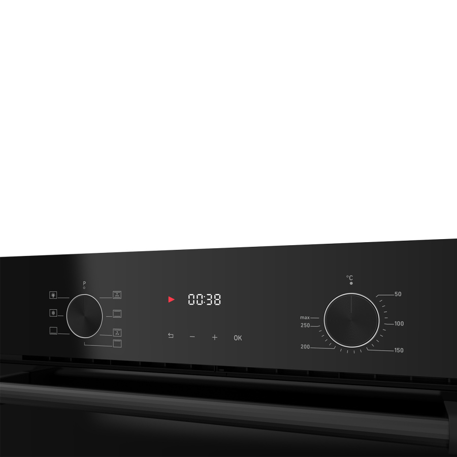 Духовой шкаф EDP 671 BBL MAX, 60 см, стекло, черный, Lex