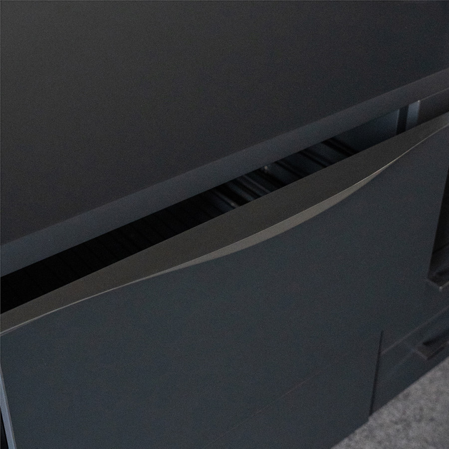 Ручка торцевая, RT-002-900 BL, 900мм, металл, хром (под фасад толщ.19мм)