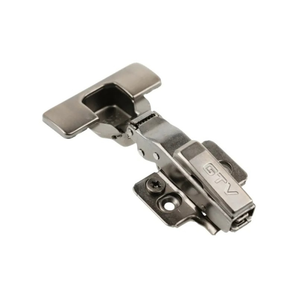 GTV Петля Silento Pro накладная, с планкой 0мм, доводч 2way, БЕЗ еврошурупа, 3D-регулировка, черный