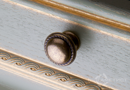 Ручка-кнопка, 151, d=24мм, металл, античная бронза