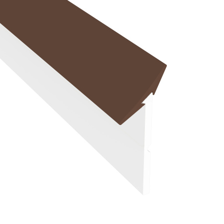 Плинтус гибкий СИЛИ, L=4,2 м, коричневый 08, Россия