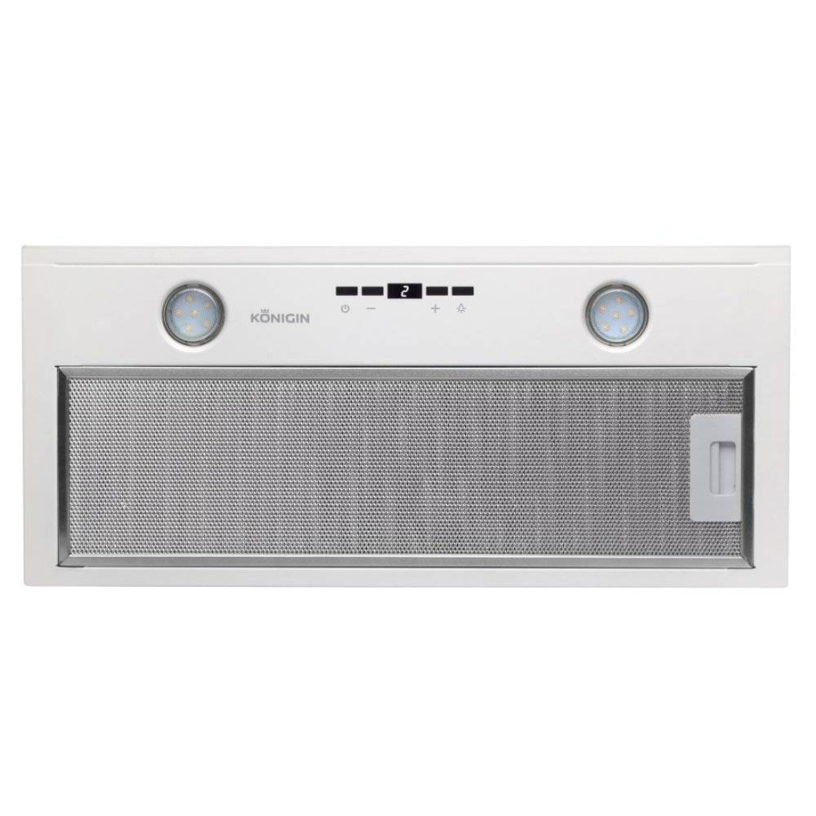 Вытяжка полновстраиваемая Insait, 60см, б/угольного фильтра, ПДУ, белый, Konigin