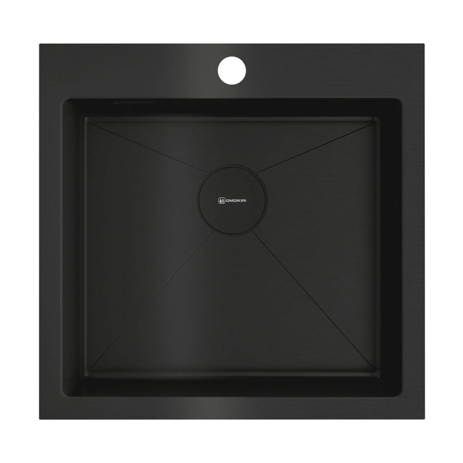 Мойка Akisame 51-GB, нержавеющая сталь, графит