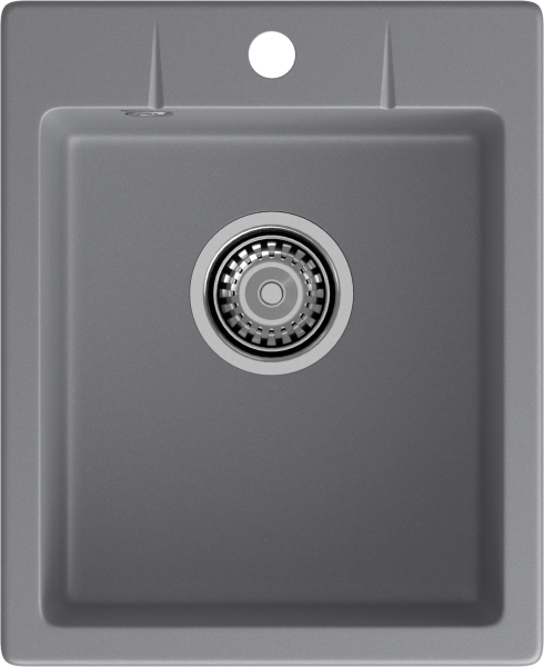 Мойка GranFest URBAN 240, 400х490 мм, темно-серый