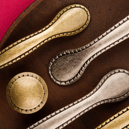 Ручка-скоба, 086, 96мм, металл, оксидированная бронза