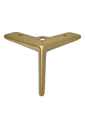 Опора нерегулируемая, h=125мм, металл, брашированное золото