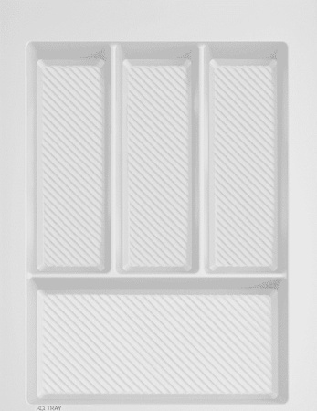 Лоток для кухонных принадлежностей TRAY 400, 290-350х420-490мм, белый, AQ